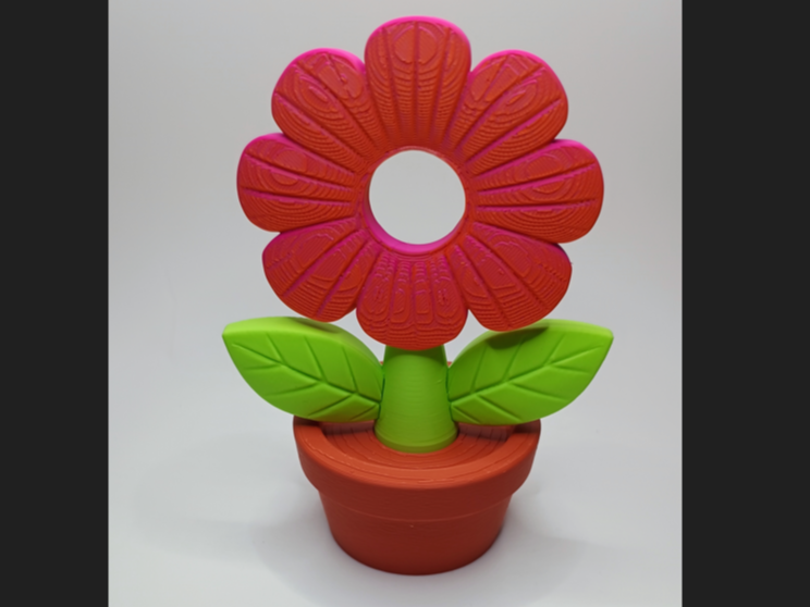 Blumenportal Topf Magisches Lichtspiel "NO AMS"