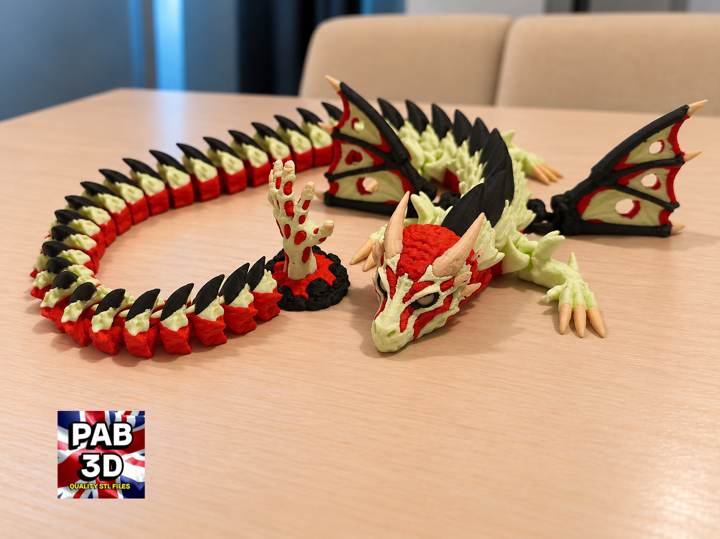 Articulated zombie themed dragon - 1