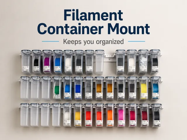 Filament Container Mount - Keeps You Organized