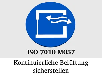 ISO 7010 M057 - Kontinuierliche Belüftung...