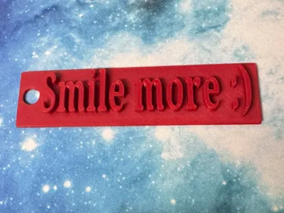 Smile More Key Chain 