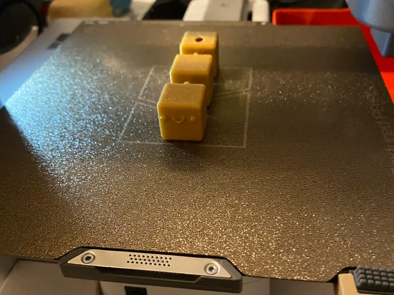 cute blocky articulated keychain