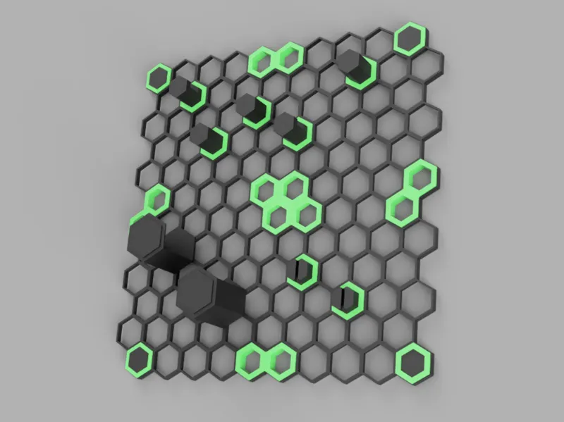 Honeycomb modular Grid Organizer