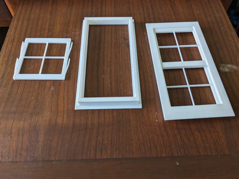 operating dollhouse double hung window