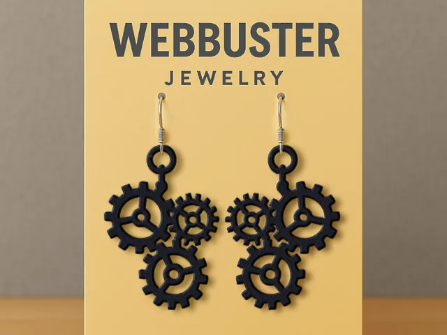 Mechanical Symphony - Steampunk Earrings