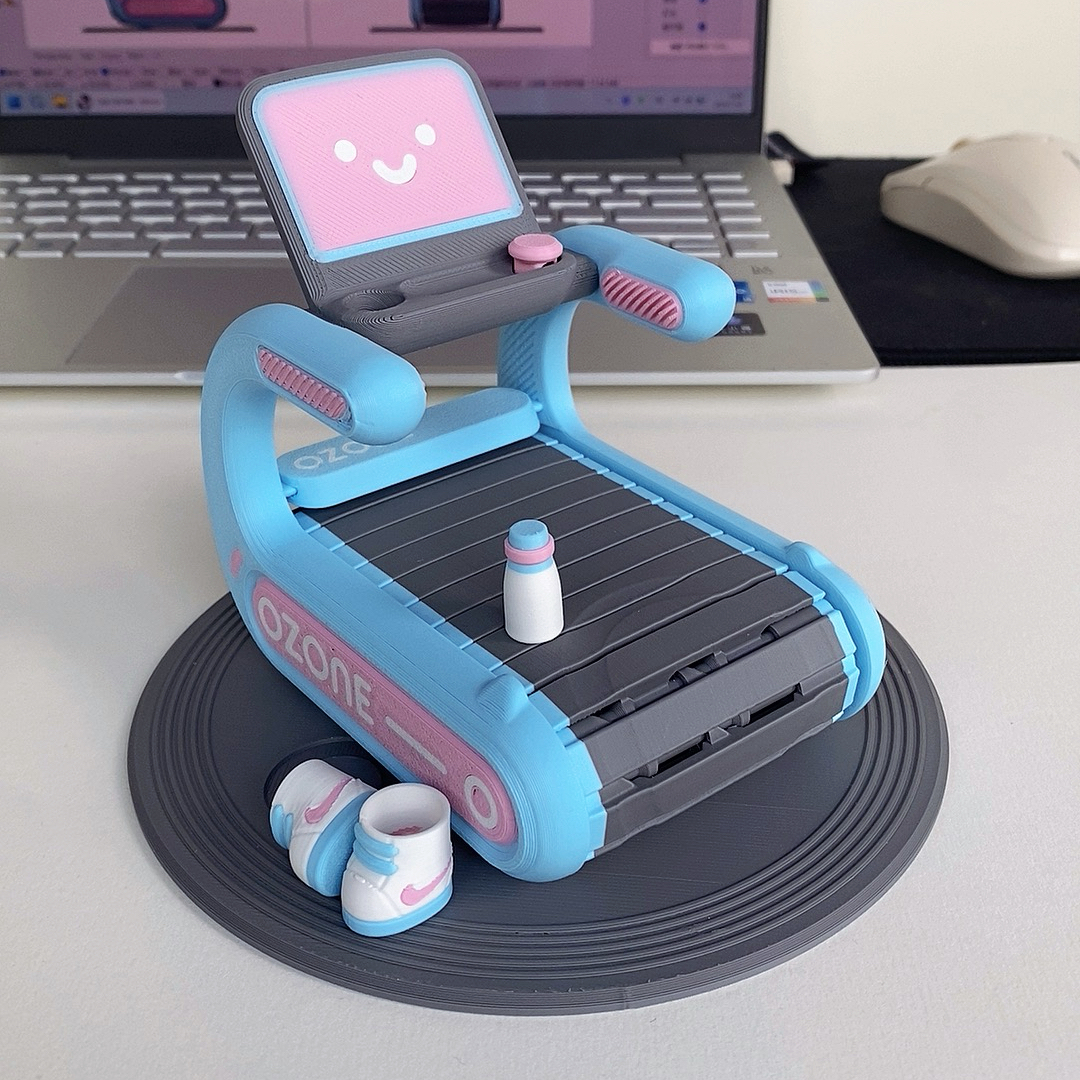 Miniatura 4 do modelo 3D 手指跑步机解压玩具（手机支架）