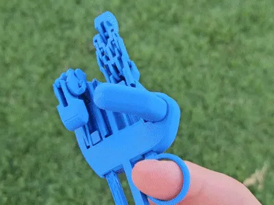 Overengineered Mechanical Fidget Hand view 2