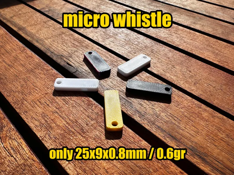 Micro Whistle / 3 min print time / 迷你哨子