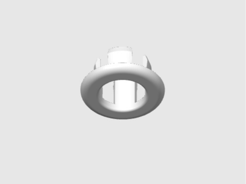 Drain plug for a ceramic washbasin