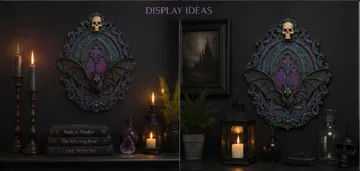 Marco decorativo: The Night Sentine –Gothic Bat Cathedral Wall Decor — vista de referencia 5