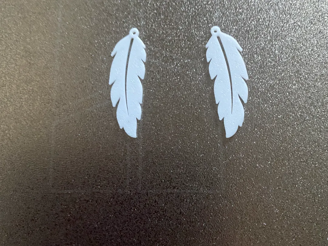 feather earrings view 3
