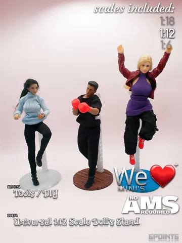 Soporte: WLM - Universal 1:12 Scale Doll Stand — vista de referencia 2