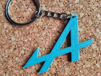 Alpine logo keychain