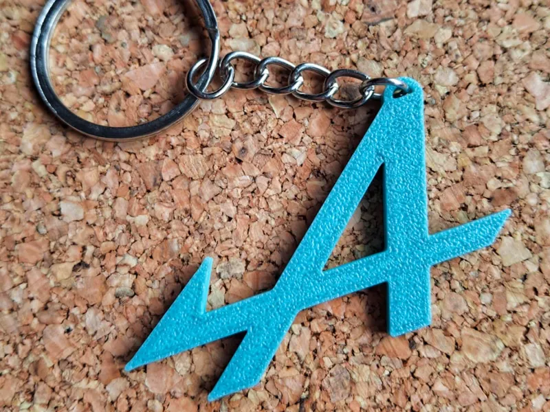 Alpine logo keychain