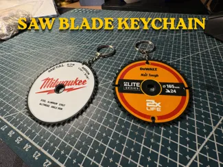 Saw blade keychain