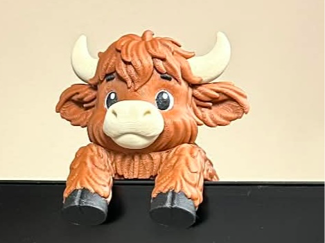 Highland Cow Monitor Buddy