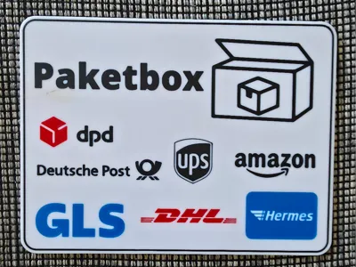 Package Box Sign