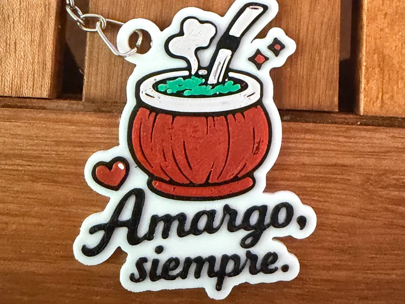 Mate Amargo Siempre llavero en capas