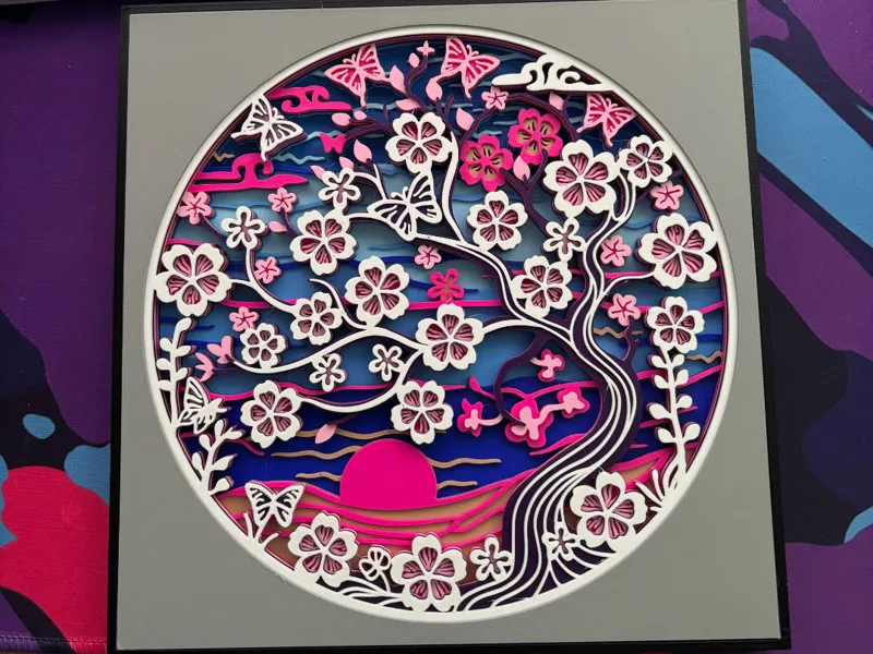 Cherry Blossom (Sakura Tree) Layer Art