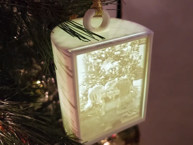 Lithophane Ornament / Lantern (Add own picture)
