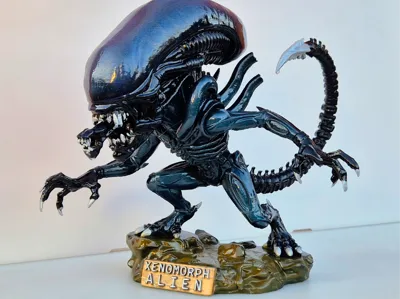 Chibi Xenomorph Warrior - Stylized Figure, Alien