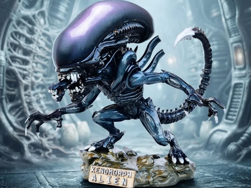 Chibi Xenomorph Warrior - Stylized Figure, Alien