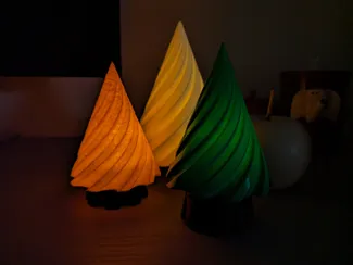 Illuminated Conical Christmas Tree