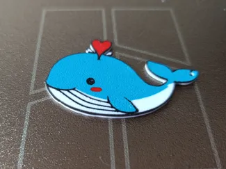 Llavero ballena con corazón