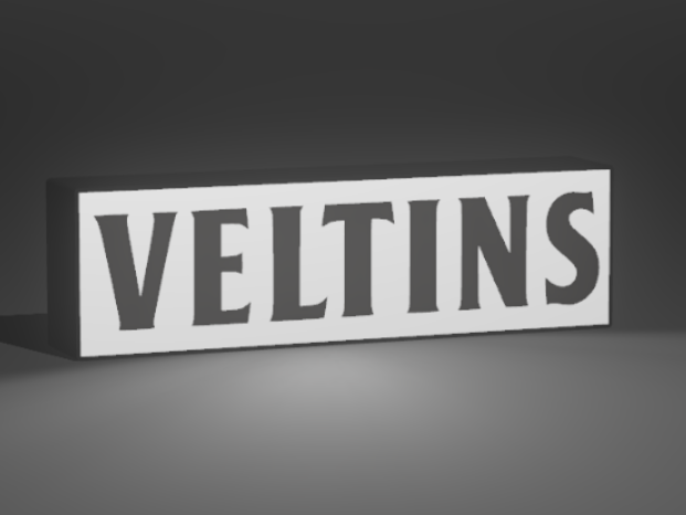 Lichtbox - Veltins Schriftzug 250x70 mm