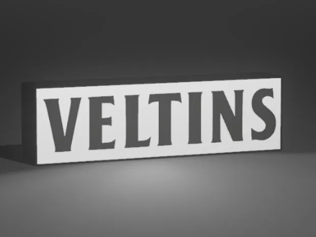 Lichtbox - Veltins Schriftzug 250x70 mm