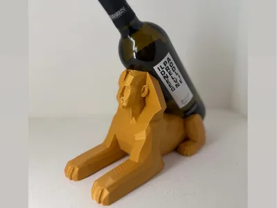 Sphinx wine bottle holder (Low poly)