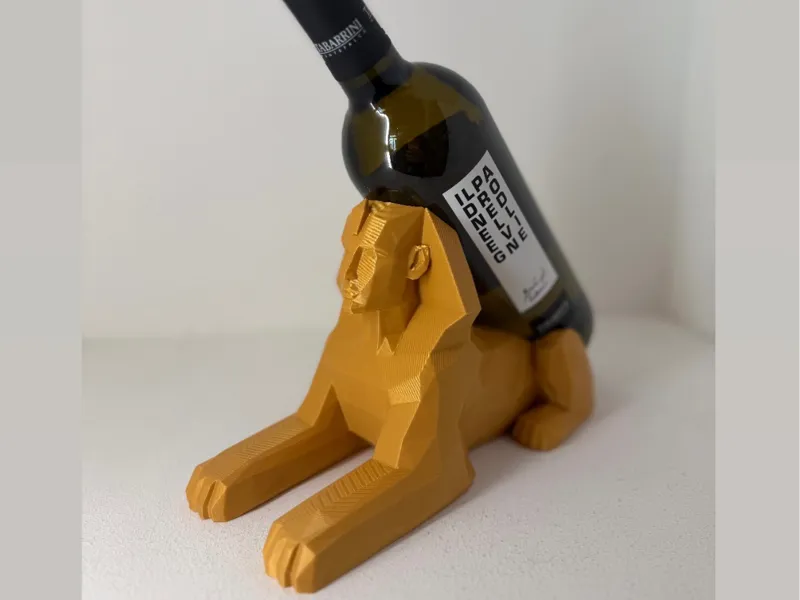 Sfinge porta bottiglie di vino (Low poly)