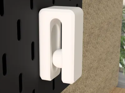 Self-locking Gravity Hook for IKEA SKÅDIS