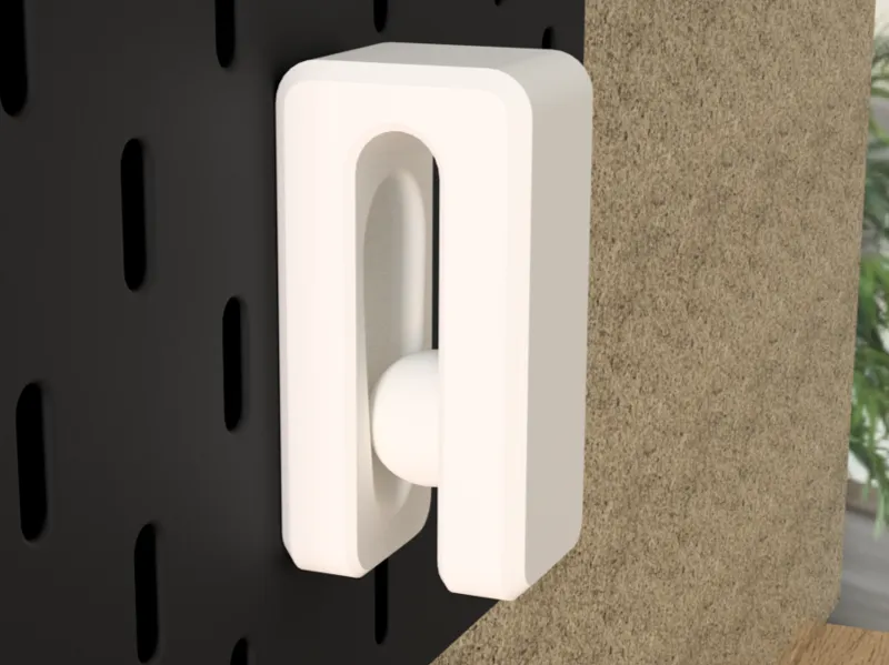 自動ロック式重力フック　IKEA SKÅDIS対応