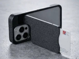IPHONE 15 pro case with integrated CARD slot 