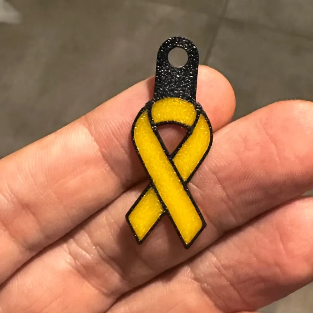Hostages yellow ribbon keychain, Bring them home by PEL3D - MakerWorld