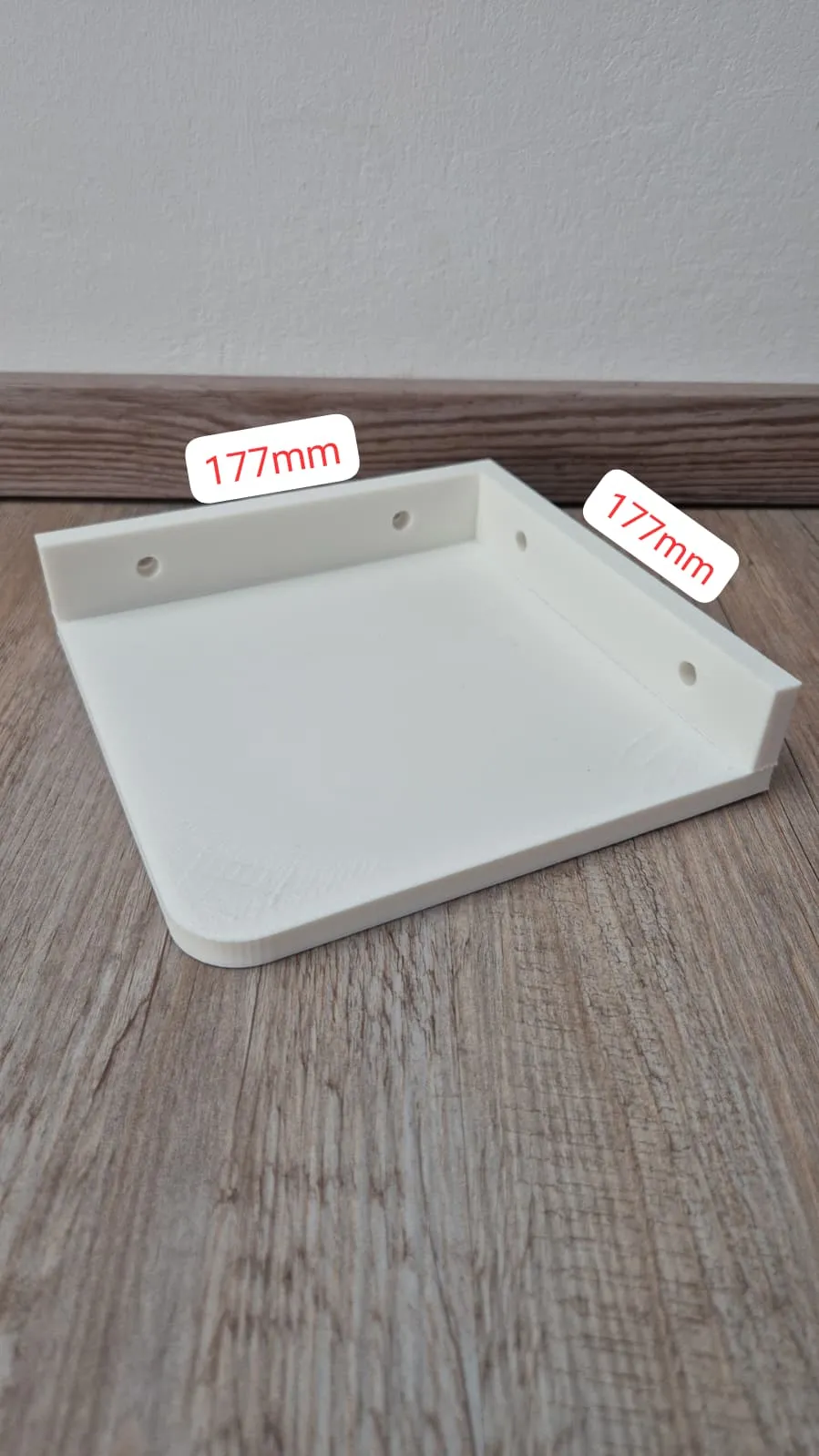Solid Corner Shelf 177x177 and 225x225mm - Free 3D Print Model - MakerWorld