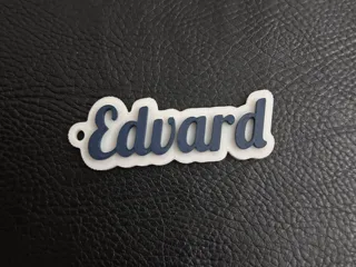 Edvard name keychain