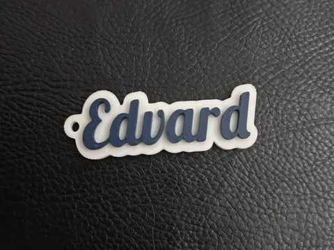 Edvard name keychain
