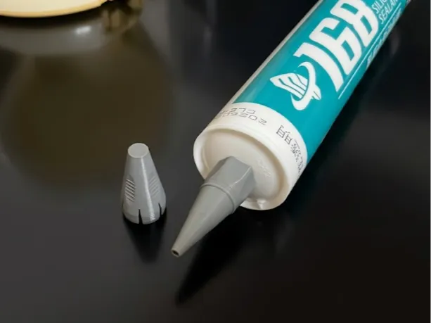 玻璃胶/矽利康防硬化短擠膠頭 (附專用密封蓋)