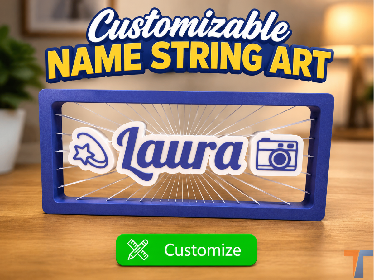 Customizable Name String Art