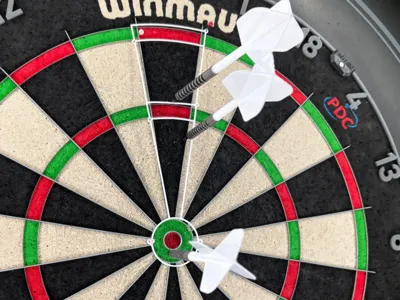 Steel Darts Practice Stencil