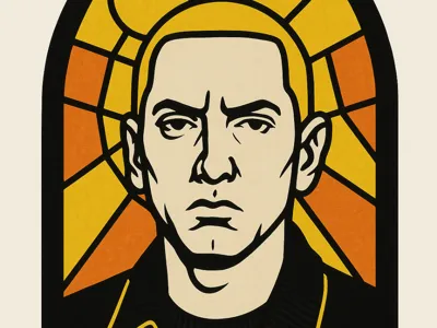 Eminen Stained Glass Hueforge