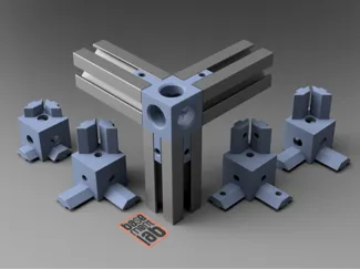 2020 Connection 3Way CUBE Corner Bracket _Profile 