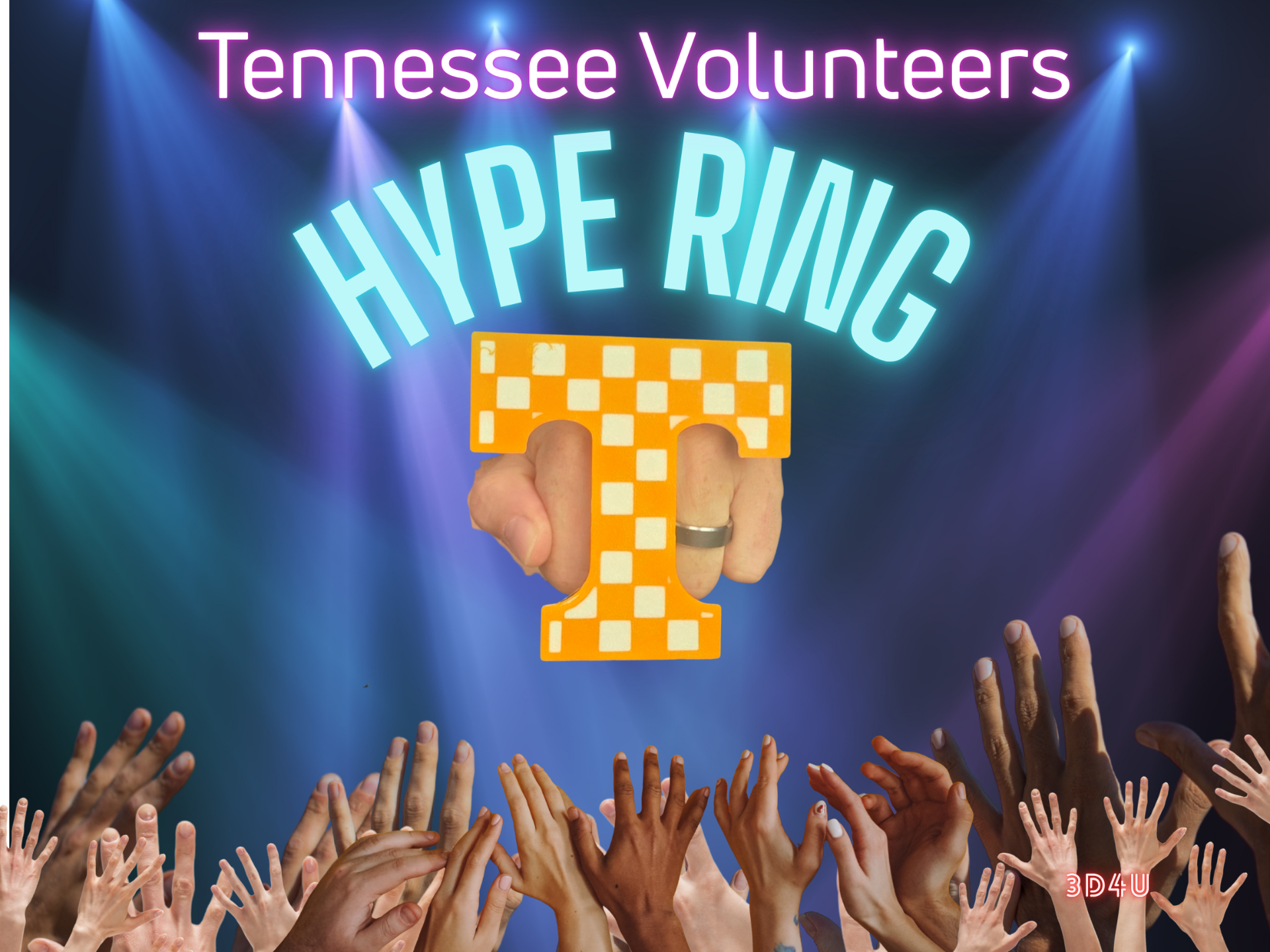 Tennessee Power T Hype Ring