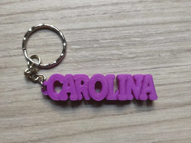 Llavero de nombre Carolina