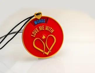 Love Languages Spinning Pendant