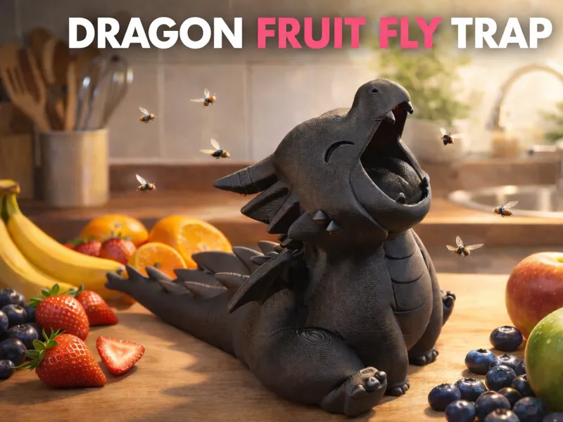 Dragon fruit fly trap