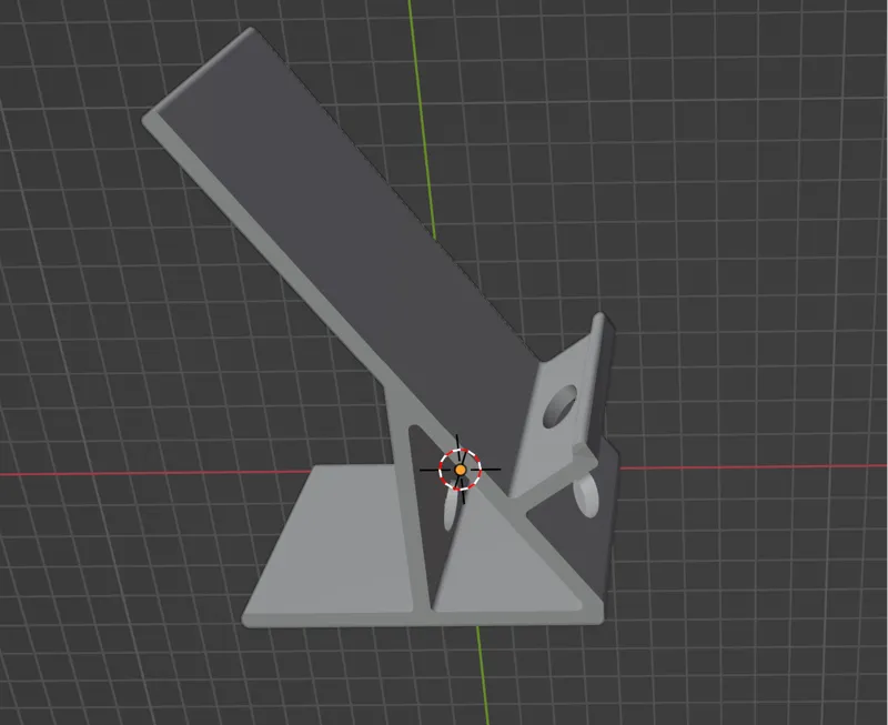 Phone holder - short shelf lip