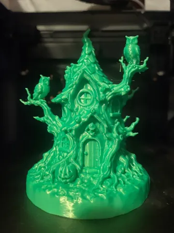 Adorno temático: Halloween Witch Tree Lighting House — vista de referencia 2